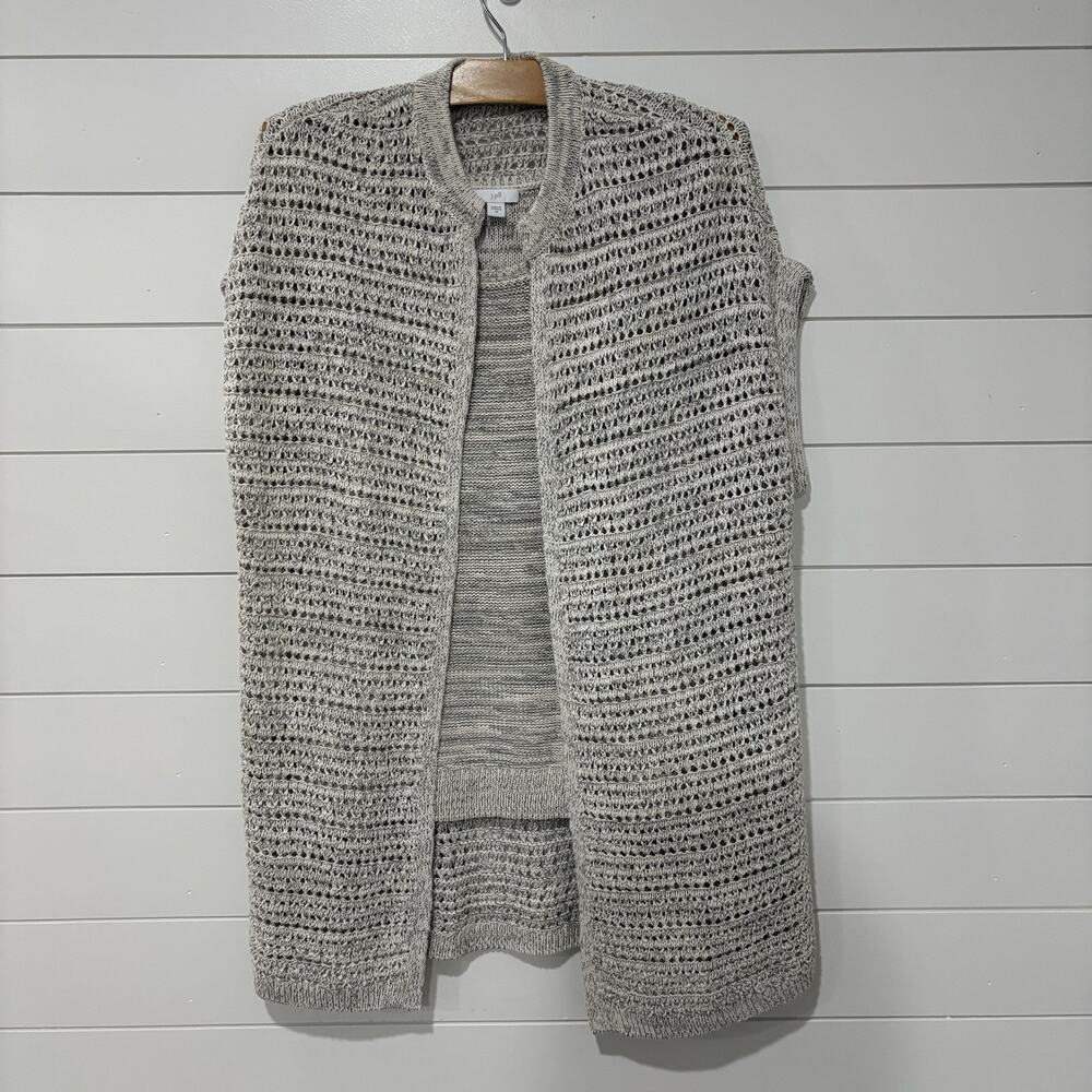 J. Jill | Sweater Tank Top Shell Sleeveless Open Knit Quiet Luxury- Size Medium